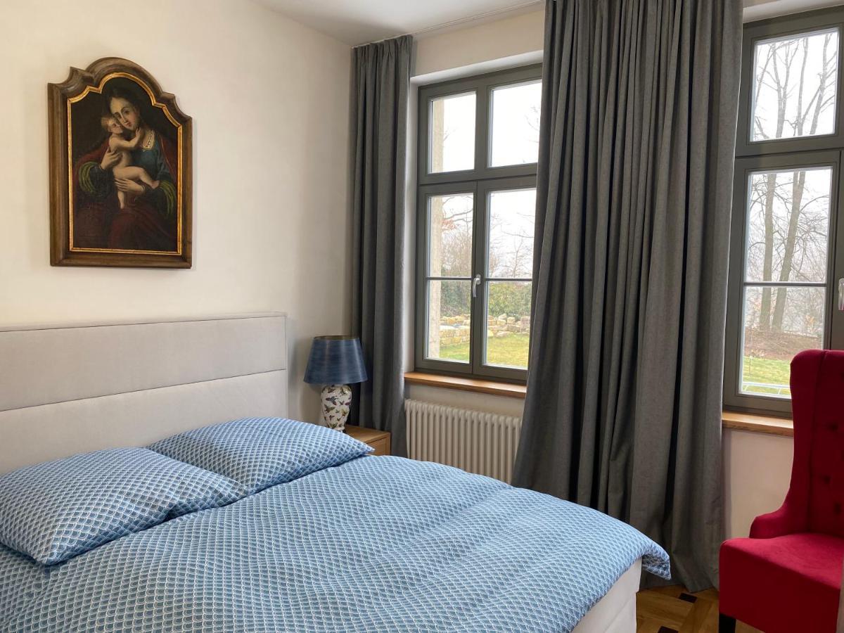 Apartmán Altes Pfarrhaus Papstdorf Exteriér fotografie